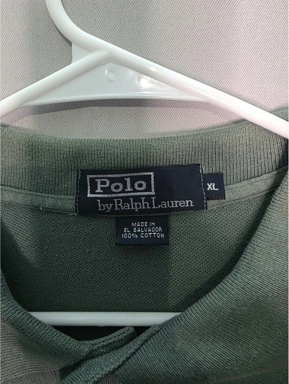 Polo by Ralph Lauren Men's Dusty Green Iconic Mesh Golf Shirt - XL
